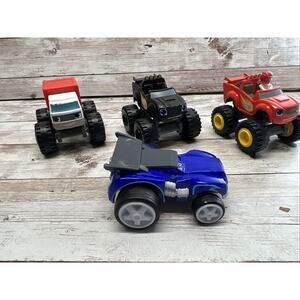 Blaze And The Monster Machines Diecast Toy Trucks Lot of 4